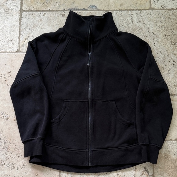 lululemon athletica Tops - lululemon athletica Classic Black Zip-Up Sweatshirt